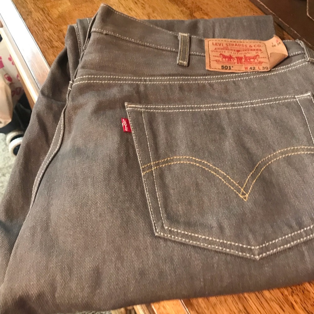 Levi 501 42x30. Worn once. Like new have never even been washed